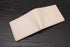 natural leather bifold wallet